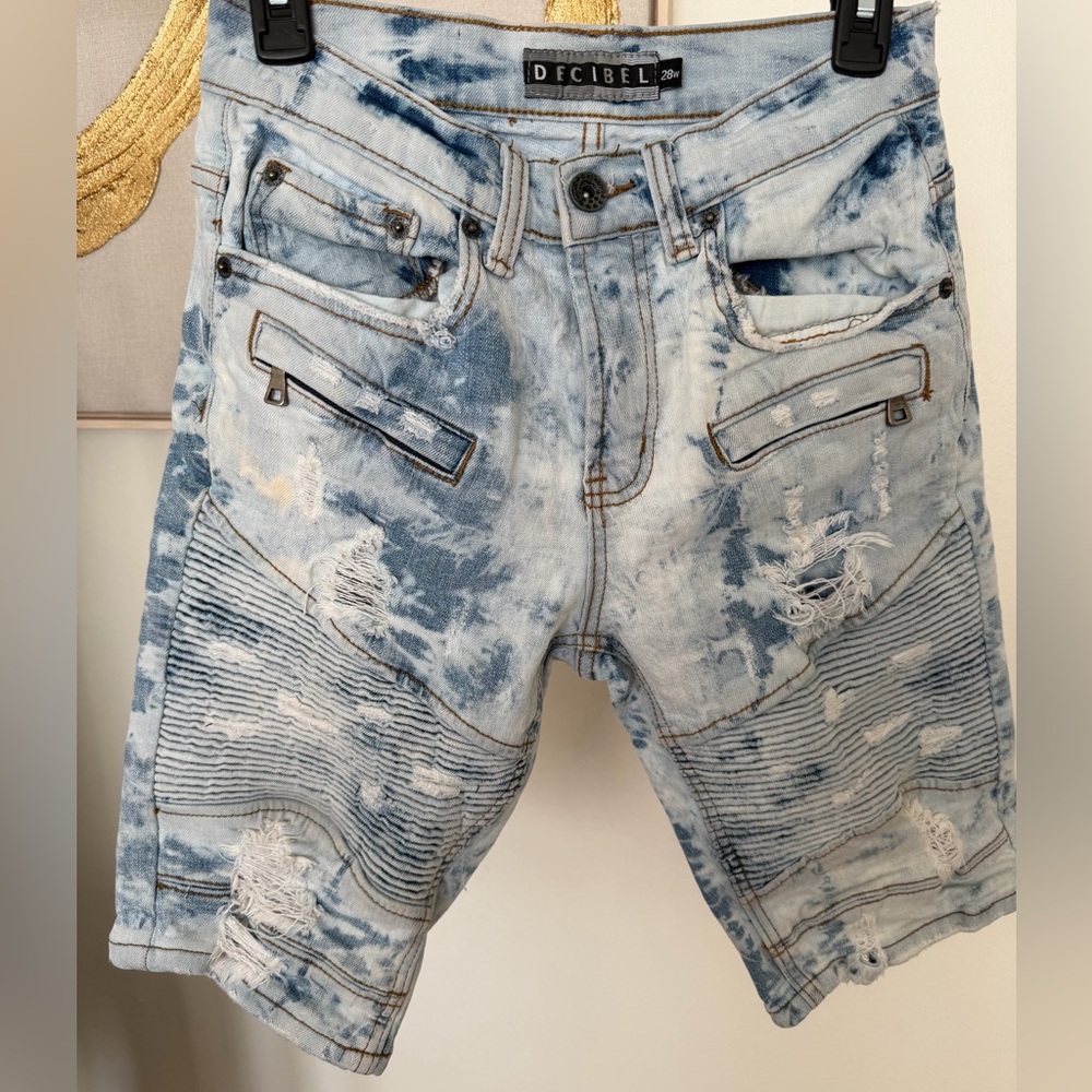 Decibel Light Blue Jean Shorts for Men